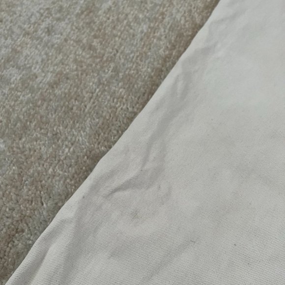 Zara High Waisted Distressed Straight Leg Jeans 4 Cream Cropped - Picture 9 of 9